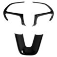 thumbnail image 1 of Steering Wheel Frame, 3 Pcs Wear Resistant Steering Wheel Cover Trim Anti Scratch Sturdy Durable  For Car Interior Accessories Red,Black,Carbon Fiber Style, 1 of 8
