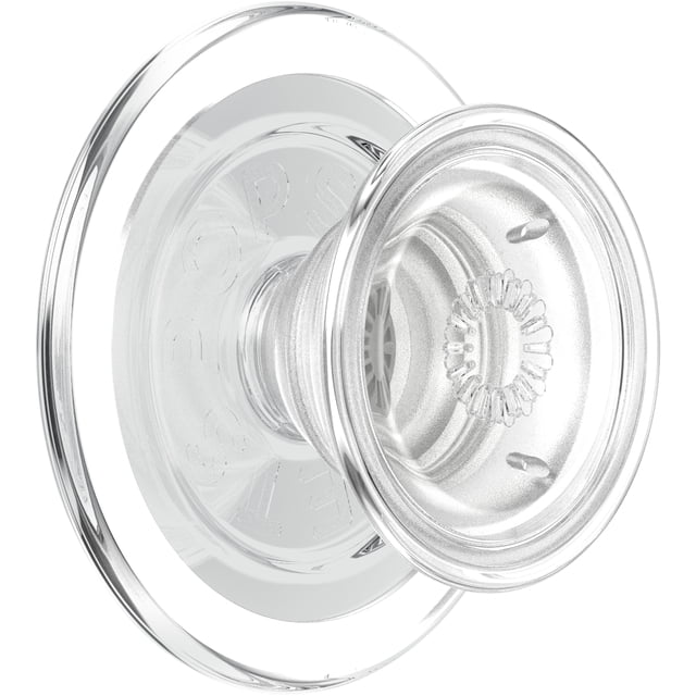 PopSockets PopGrip, Clear; pour MagSafe Rond avec Anneau Adaptateur.