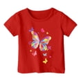 thumbnail image 1 of TZEWGL Hauts pour Tout-Petits Imprimé Graphique Col Rond Manches Courtes Amples Vêtements pour Bébés Taille 3-4T, 1 of 4