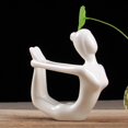 thumbnail image 2 of Elodie Ceramic Yoga Posture Figure Decorative Ornament Handicraft Collections Arts for 9x3.5x9cm, 2 of 5