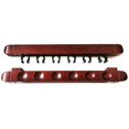 thumbnail image 1 of Bgsha Billiard Pool Cue Rack Wall Mount 6-Slot Hanging Snooker Stick Wooden RackHolder, 1 of 5