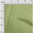 thumbnail image 2 of oneOone Viscose Jersey Light Green Fabric Geometrical Craft Projects Decor Fabric Printed By The Yard 60 Inch Wide, 2 of 4