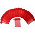 thumbnail image 2 of ORUYROP 100pcs Drawstring Organza Jewelry Candy Pouch Party Wedding Favor Gift Bags (5x7", Red), 2 of 7