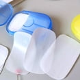 thumbnail image 2 of 20pcs/Box Disposable Soap Paper Flakes Washing Cleaning Hand Bath Travel Scented Slice Sheets, 2 of 8