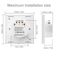 thumbnail image 4 of Wi-Fi Smart Switch Light Switch Push Button Voice Control, Remote Control, Touch Control Compatible with Alexa Google Assistant Schedule, Timer, Countdown Needs Neutral Wire No Hub Required, 4 of 8
