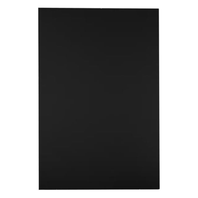 Formit Black Foamboard 20X30 presentation board with a smooth matte black surface and lightweight 3/16-inch thick polystyrene core, suitable for classroom projects, signs, and teacher supplies.