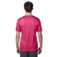 thumbnail image 3 of Hanes Cool DRI TAGLESS Men`s T-Shirt, L, Wow Pink, 3 of 4