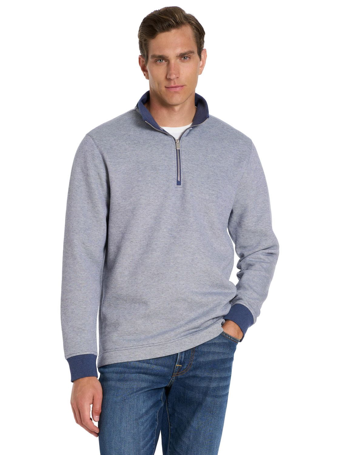 Van Heusen Long Sleeve 1/4 Zip Sweater