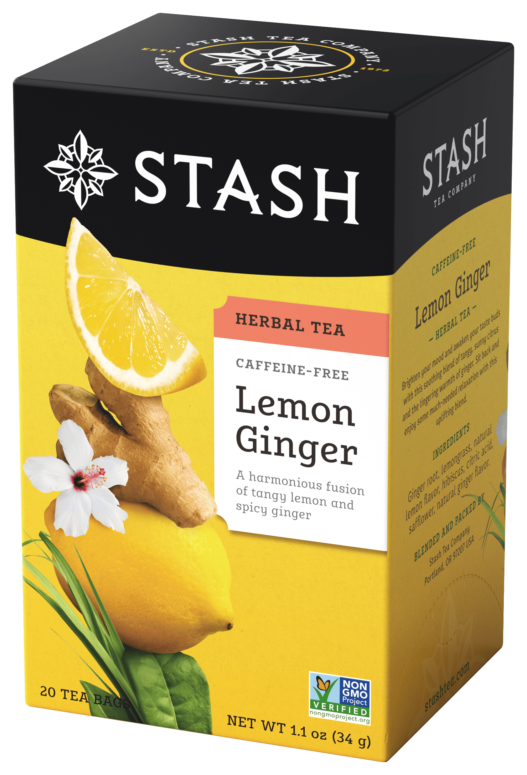 Stash Lemon Ginger Herbal Tea