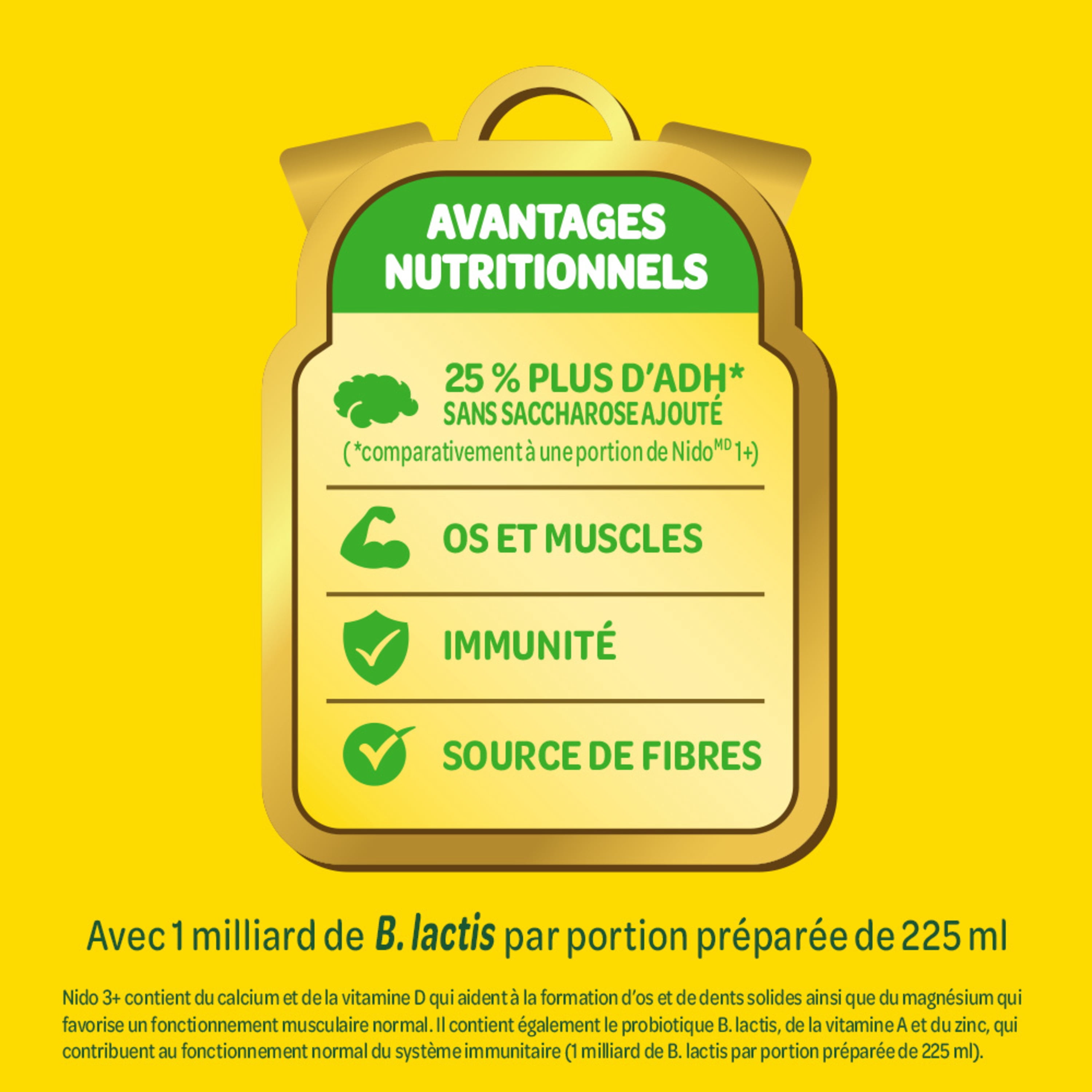 NIDO 3+, supplément nutritionnel pour enfants de 3 ans et plus