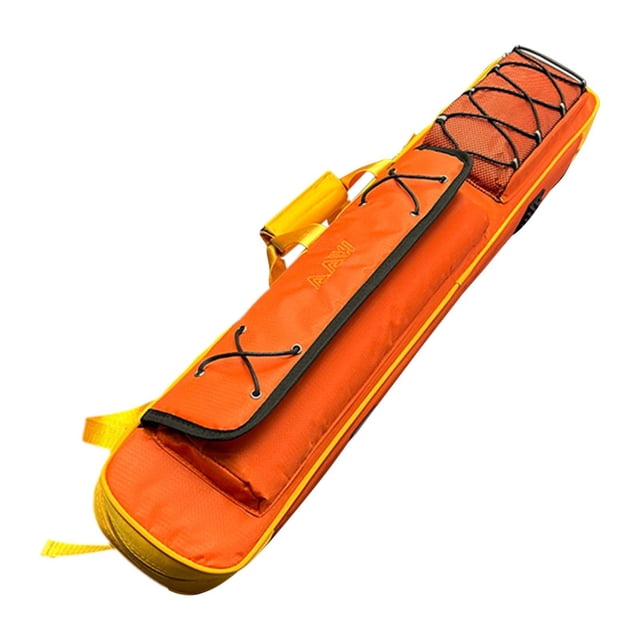 Almencla Pool Cue Case 1/2 Cue Case Portable Pool Cue Bag for Beginners Men Traveling Orange