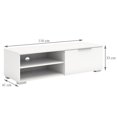thumbnail image 4 of Tvilum Match 46" TV Stand in White High Gloss, 4 of 4