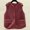 Red, variant on WTXUE Faux Lamb Wool Vest Women Winter Warm Plush Thick Sleeveless Jackets Casual Zipped Up Winter Warm Sherpa Jacket Outwear with Pockets Green Xxxxxxl/195