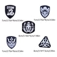 thumbnail image 5 of maskred Luminous Glow In Dark Hook Illuminated Embroidery Patch Lightweight Armband Emblem Badges Clothes Accessories Type 2 1Set, 5 of 5
