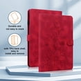 thumbnail image 3 of XYX Tablet Case for Redmi Pad SE 11.0 inch, Lily Flower Pattern PU Leather Multiple Viewing Angles Stand Slim Folio Tablet Cover (Red), 3 of 7