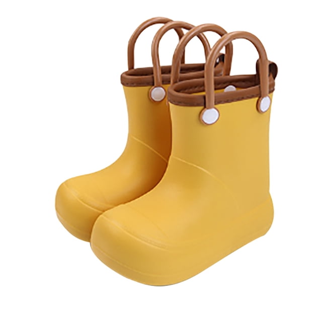 NOKIO Bottes de Pluie pour Flaques Boueuses pour Tout-Petits Enfants Waterproof Chaussures de Jeu d'Extérieur Antidérapantes Conception Durable Résistante à la Boue