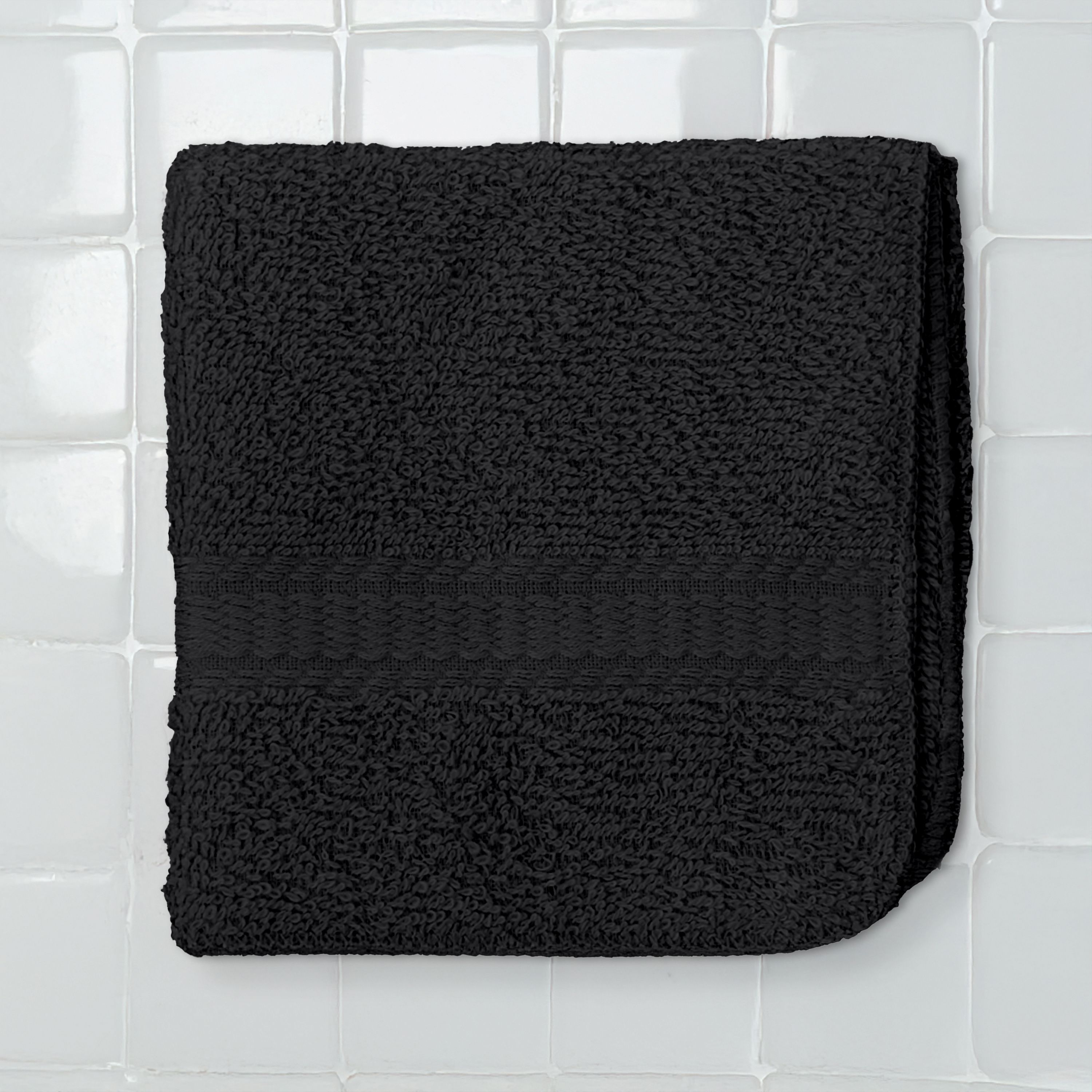 Mainstays Basics Solid Hand Towel, Soft & Durable, 100% Cotton