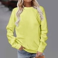 thumbnail image 2 of Timegard Womens Sweatshirt Long Sleeve Crewneck Comfy Pullover Fall Winter Basic Casual Loose Tops, 2 of 5