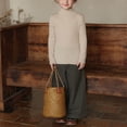thumbnail image 3 of zbxnLI Toddler Girls Turtleneck Sweaters Ribbed Long Sleeve Knit Pullover Sweater Fall Winter Warm Tops, 3 of 4