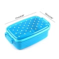 thumbnail image 3 of Hearth & Gear Food Storage Containers Bento Boxes Kids Fruit Snack Microwave Lunch Boxes( Random Color 1 PC) Fruit Fridge Storage Containers Microwave Cover for Food Clear Cereal Containers with Lids, 3 of 5