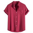 thumbnail image 1 of Birdeem Chemise Décontractée à Manches Courtes pour Hommes, 1 of 10