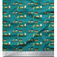 thumbnail image 1 of Soimoi Viscose Chiffon Fabric Sleigh,Bread & Hot Dog Food Print Sewing Fabric Yard 42 Inch Wide, 1 of 3