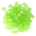 thumbnail image 2 of 100pcs Fish Tank Fluorescent Pebble Garden Parterre Decor Glow Stone Green, 2 of 9