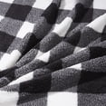 thumbnail image 4 of HOMETRENDS Black Checker Faux Shearling Blanket, Twin, 4 of 4