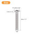 thumbnail image 2 of Unique Bargains Vis de Machine à Tête Ovale M6x45mm, Lot de 25, Vis à Tête Fraisée Légèrement Relevée en Acier Inoxydable 304, 2 of 5