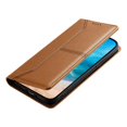 thumbnail image 2 of RFID Blocking Wallet Case for iPhone 17 Magnetic Leather Flip Cover with Stand Brown, 2 of 7
