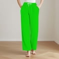 thumbnail image 1 of Pisexur Pantalon de Pyjama pour Femmes, Doux et Confortable, Bas de Détente et de Nuit pour Femmes, Vert Armée, TG, 1 of 8