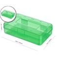 thumbnail image 1 of Dvruxg Plastic Cosmetics Case, Large Capacity Box, Hard Crayon Box Storage with Snap-Tight Lid for Office Supplies(Green), 1 of 5