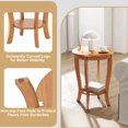 thumbnail image 4 of Costway 2 PCS 2-Tier End Table 18" Round Compact Sofa Side Nightstand with Storage Shelf Light Brown, 4 of 9