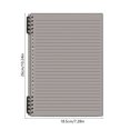 thumbnail image 3 of Yrmaups B5 Notebook for High Study Study, Transparent Ring-Bound Detachable Notebook, Reusable Loose-Leaf Paper Notebook for Study, Office, Journaling, Sketching, 3 of 6