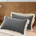 thumbnail image 4 of TopLLC Pillow Case Crystal Velvet Winter Pillowcase Solid Color Lace Pillowcase pillowcase pillowcase, 4 of 6
