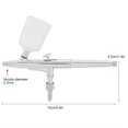 thumbnail image 2 of Air Spray Ejector, Dual Action Airbrush Kit Needle Large Capacity Cup Spray Ejector Paint Art Set Tools [0.2mm], 2 of 9