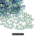 thumbnail image 3 of Uxcell Hotfix Rhinestones Flatback Crystal Glass Gems for Craft Clothes DIY Decoration Bright Light Green 4.8mm, 3 of 5