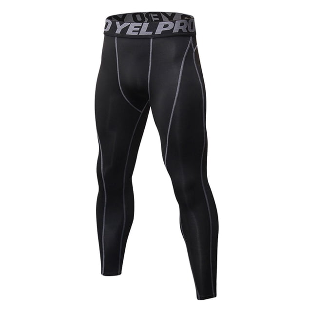 Mens Four Seasons Simple Exercise Tight Fitness Running Stretch Basketball Base Training Compression Pants Fitness Pants Pants