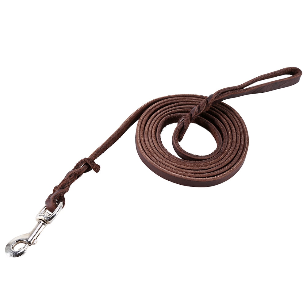 Pets Dog  Leash Leather Leash Walking Leash Pets Dog Training Leash Durable Leather Long Braided Walking Dog  Leash