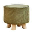 thumbnail image 2 of veasfak Round Small Foot Stool Ottoman Creative Footrest for Indoor Entryway Nursery Green, 2 of 9