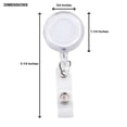 thumbnail image 4 of GOGO 100PCS Translucent ID Card Badge Holder Reels Office Supplier-Blue, 4 of 8