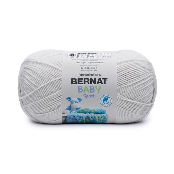 Bernat® Baby Sport™ Yarn, Acrylic #3 DK, 12.3oz/350g, 1256 Yards