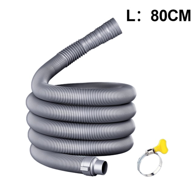 Washing Machine Dishwasher Drain Hose With Hose Clamps Stretchable Flexible Hose