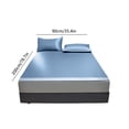 thumbnail image 2 of Ice Silk Cooling Mat, Summer Sleep Solution, Machine Washable, Foldable Mattress Topper, Soft Bed Cover, Enhanced Breathability, Home Comfort, 2 of 9