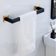 thumbnail image 1 of mmirethe Bathroom Hardware Set Stainless Steel Towel Bar Ring Paper Holder Multifunction Robe Hook Modern Style Rack Kit Gold hook, 1 of 6