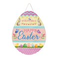 thumbnail image 2 of Abbracc Easter Decoration Door Sign Easter Bunny Rabbit Sign for Holiday Garden Yard C, 2 of 9