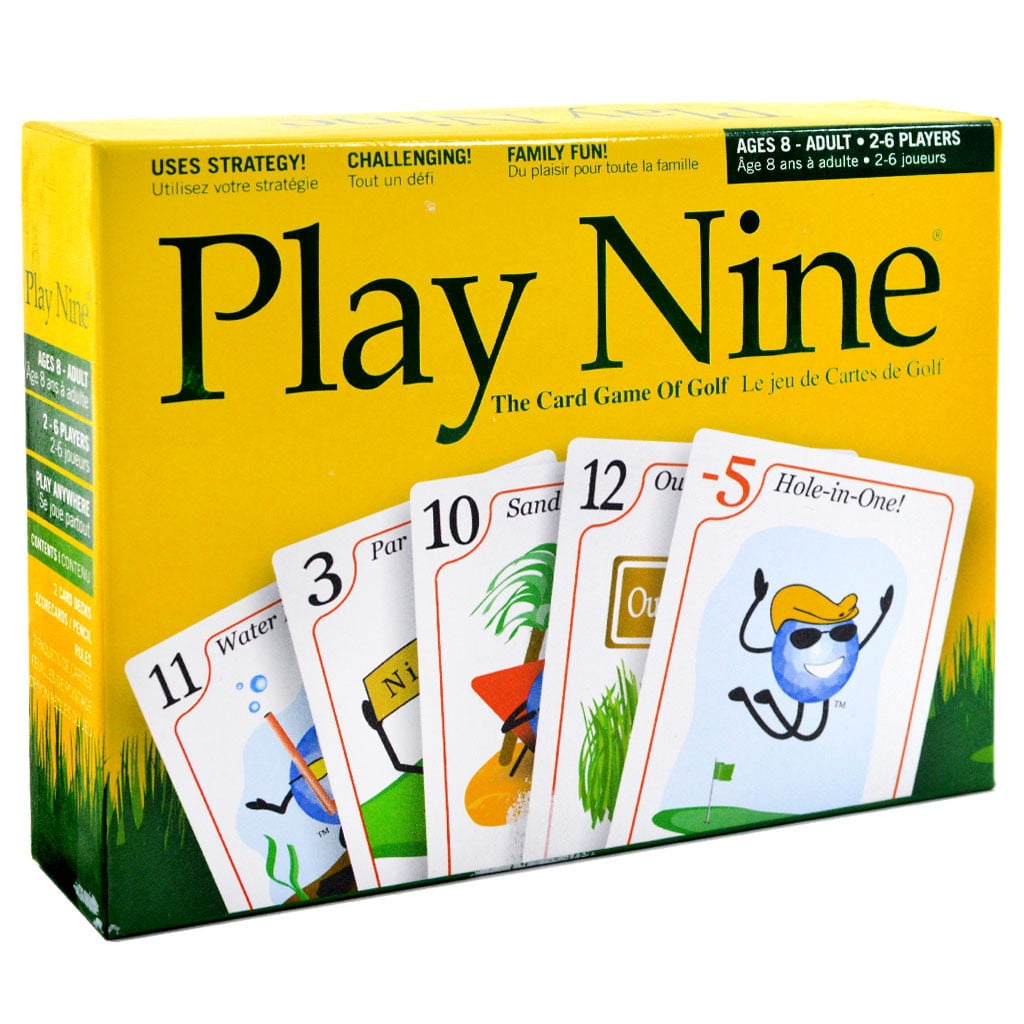 BONFIT P11001 Card Game PLAY NINE Golf Card Game; For Ages 8; 2 To 6 Players
