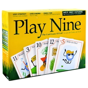 BONFIT P11001 Card Game PLAY NINE Golf Card Game; For Ages 8; 2 To 6 Players