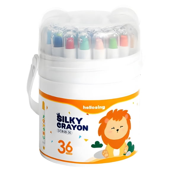 Washable Twistable Crayons for Toddlers, Mess-Free, Speed Drying, Oil Painting Stick, 12/24/36/48 Count