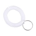 thumbnail image 1 of Unique Bargains Porte-Clés Spirale Extensible en Plastique, Blanc 5 Pack, 1 of 5